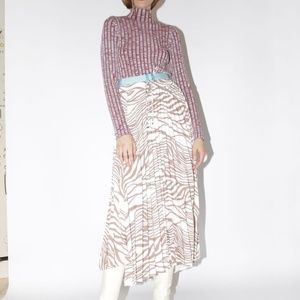 Mr Larkin Zebra Skirt (Brown)